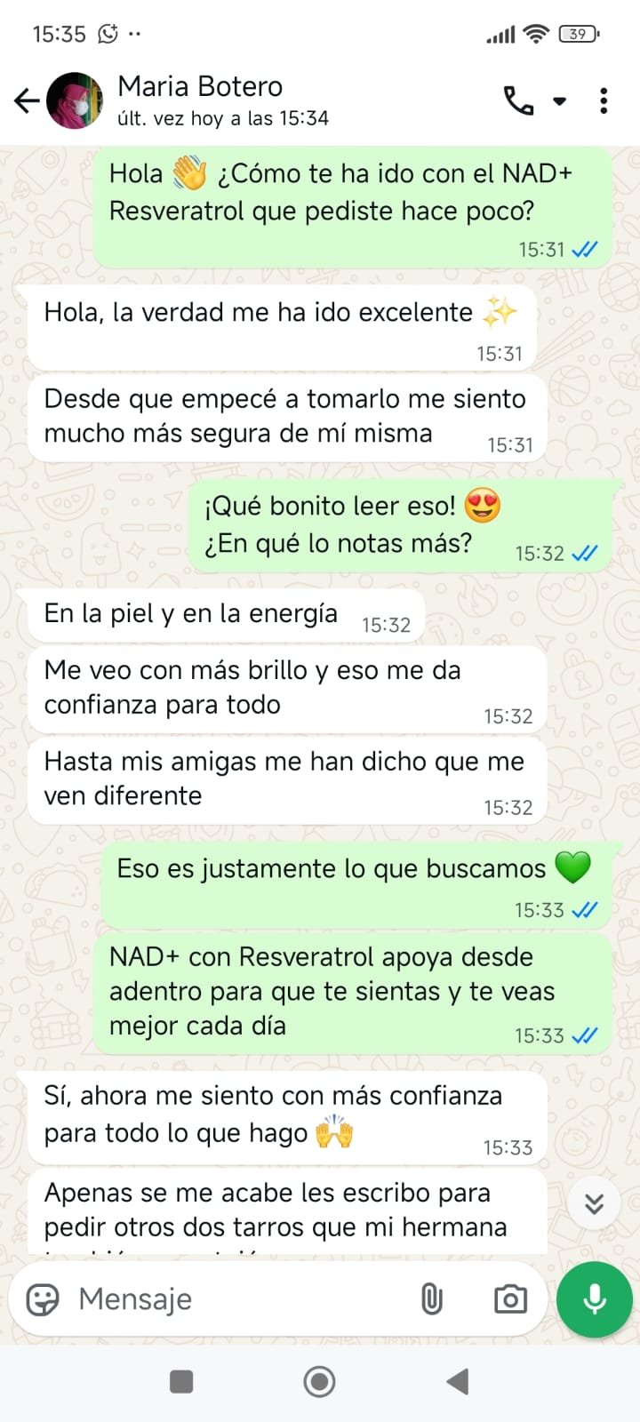 Maria Botero - Testimonio